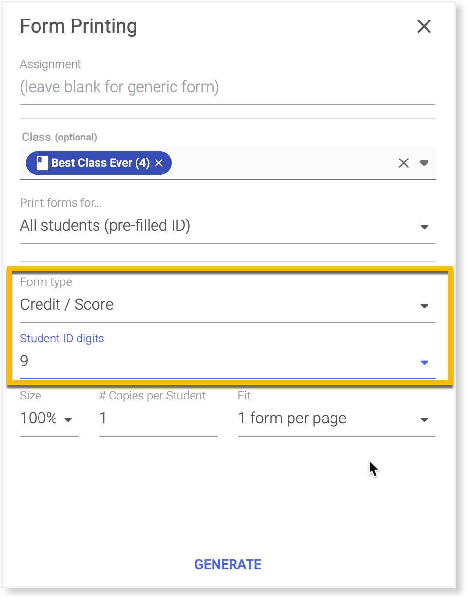 Form Printing Form type Credit Score Student ID.png
